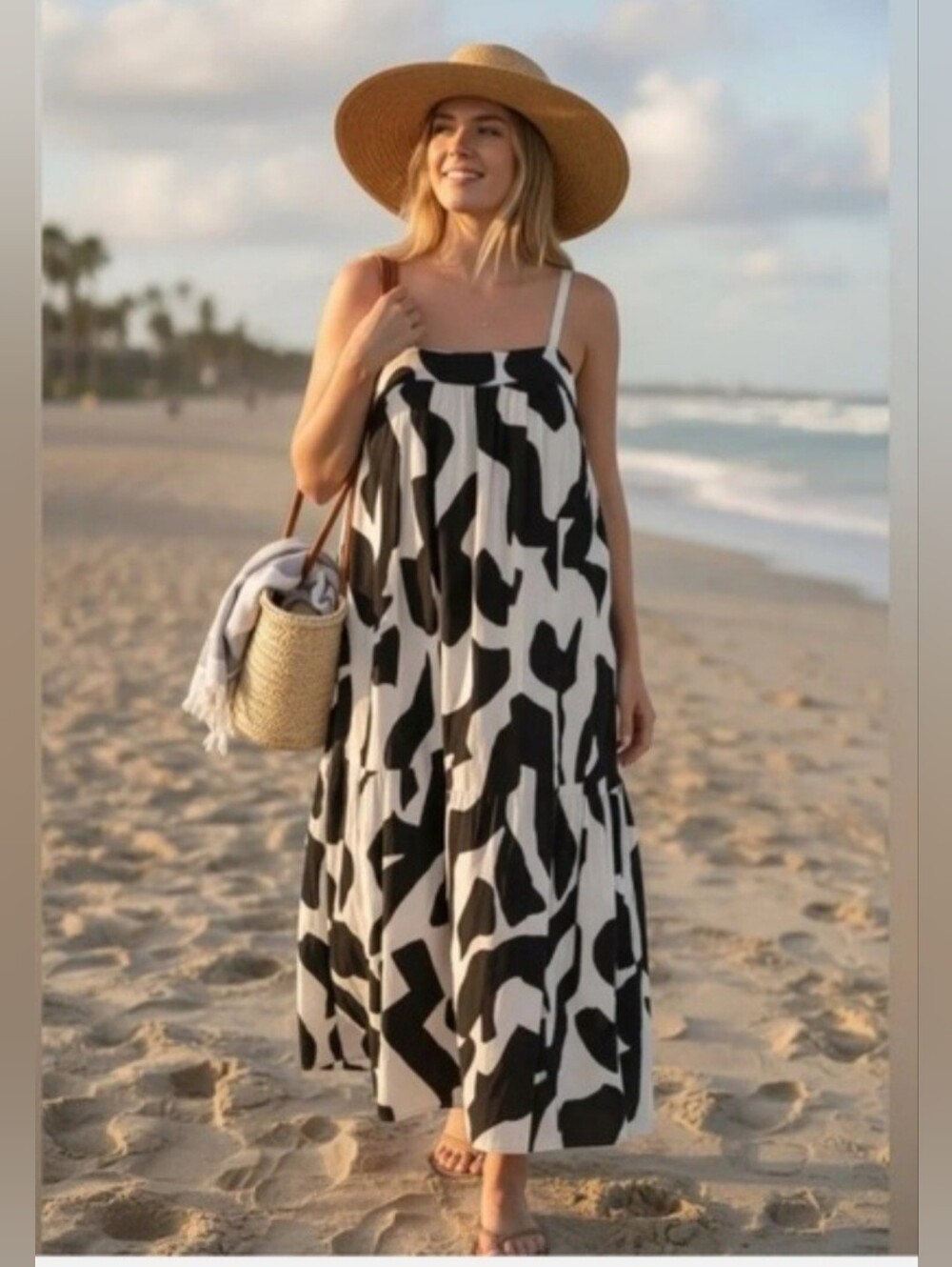 Abel The Label Womens Black Pink Abstract Boho Resortwear Tiered Maxi Dress XS